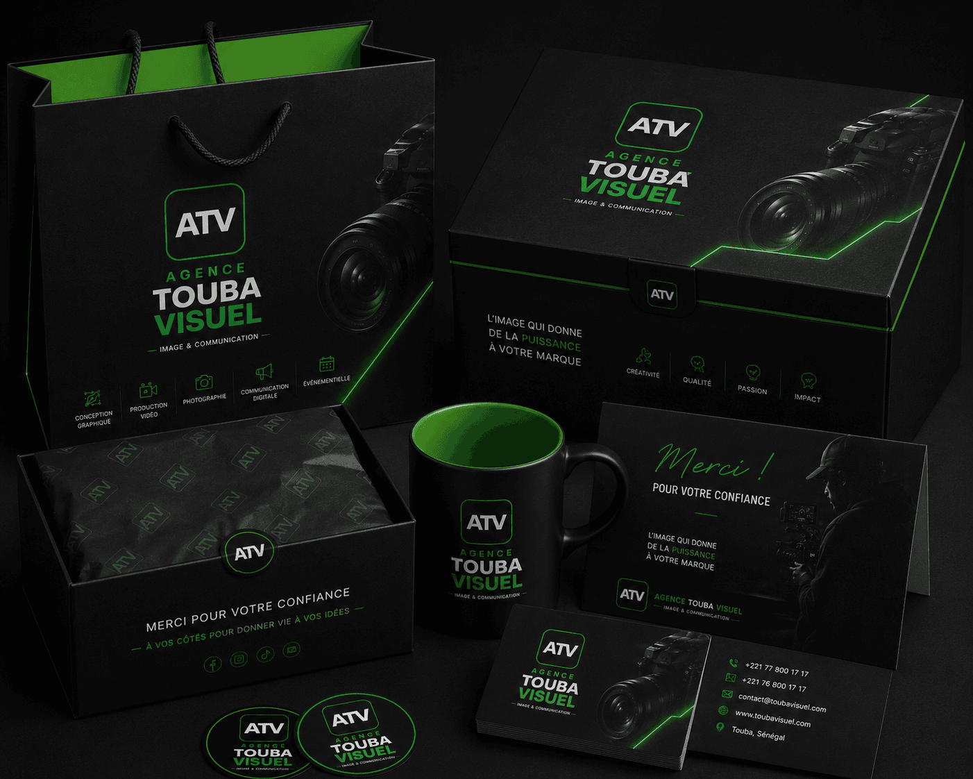 Coffret Packaging & Identité Visuelle — ATV